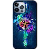 Potkal Hediye Fabrikası iPhone 13 Pro Kılıf HD Desen Baskılı Arka Kapak - Gizemli Pusula