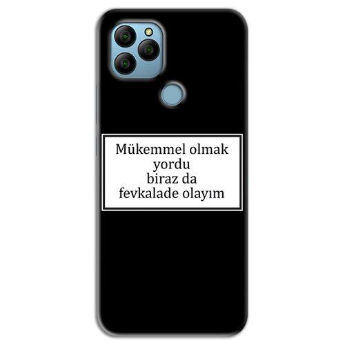 General Mobile GM 22 Plus Kılıf HD Yazı Baskılı Silikon Arka Kapak - Yazı 12