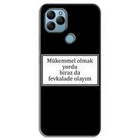 General Mobile GM 22 Plus Kılıf HD Yazı Baskılı Silikon Arka Kapak - Yazı 12