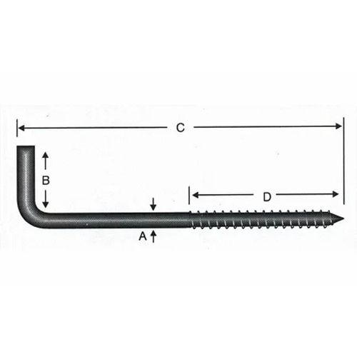 Vidalı Korniş Çivi No:3 - 3,5x30 - 20 Adet