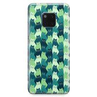 Huawei Mate 20 Pro Kılıf Birmanya Kedileri Arka Kapak Koruma Desenli Full Koruyucu