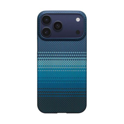 Apple iPhone 17 Pro Kılıf M-safe Şarj Özellikli Aramid Fiber Pitaka Tactile Woven Sunset-Moonrise Serisi Kapak