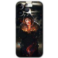 Potkal Hediye Fabrikası iPhone 14 Pro Max Kılıf HD Desen Baskılı Arka Kapak - V for Fire