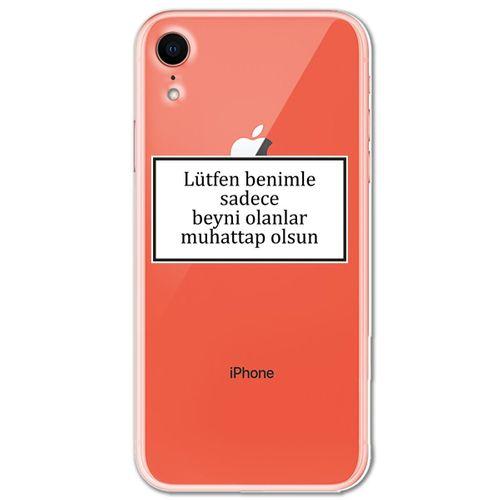 Iphone XR Kılıf HD Yazı Baskılı Silikon Arka Kapak - Yazı 14