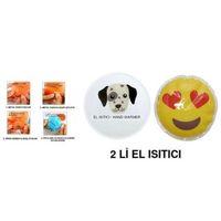 Kalp Emoji,Köpek Cep Sobası,El Isıtıcı,2 Adet Sıcak Su Torbası Pvc 9Cm