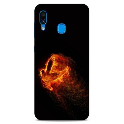 Lopard Samsung Galaxy A30 Uyumlu Kılıf FireX (30) Silicone Case Ateş Kartal
