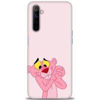 Realme 6 Kılıf HD Baskılı Kılıf - Pembe Panter + Tam Ekran Koruyucu