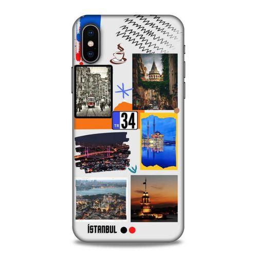Lopard Apple iPhone XS Uyumlu Kılıf Şehirli ※ (34) İstanbul Slim Armor Kılıf