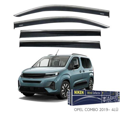 Opel Combo Niken Kromlu Cam Rüzgarlığı 4lü Set 2019 ve Üstü