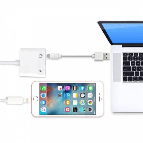 İphone Şarj ve Kulaklık Dönüştürücü Aparat Çoklayıcı lightning