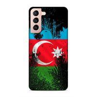 Samsung Galaxy S21 Uyumlu Kılıf Azarbaijan (34) Slim Armor Kılıf Bayrak