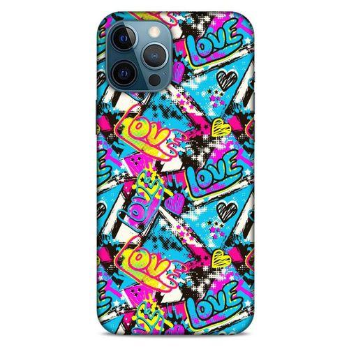 Graffitix (23) Desenli Silikon Kapak Apple iPhone 12 Pro Max Kılıf