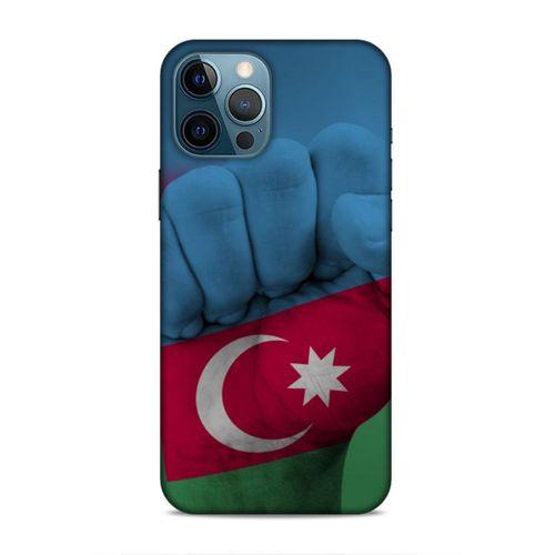 Apple iPhone 12 Pro Max Uyumlu Kılıf Azarbaijan (19) Kılıfları Yumruk Bayrak