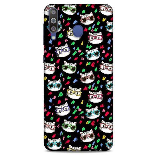 Lopard Samsung Galaxy M30 Uyumlu Kılıf Kediler (26) Tpu Silikon Kılıf Karışık Renkli