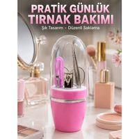 Taşınabilir Manikür Seti Pembe Tırnak Bakım Ve Kişisel Bakım Kiti