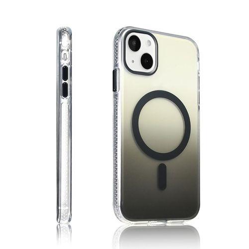 Apple iPhone 15 Kılıf M-safe Şarj Özellikli Transparan Renk Geçişli Zore Toros Kapak