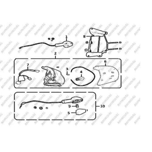 MONDİAL 125 Mx Ön Sinyal Sol Orj