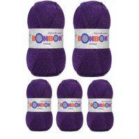 5 Adet Festival Simli Örgü İpi Yünü Renk No:232