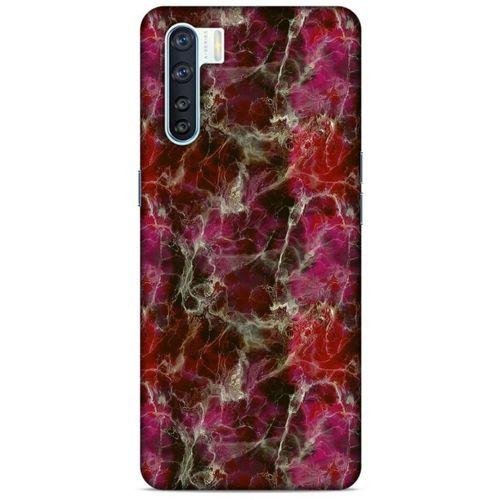 Mermer Desenli (40) Tema Fit Silikon Kılıf Menekşe Oppo A91 Kılıf