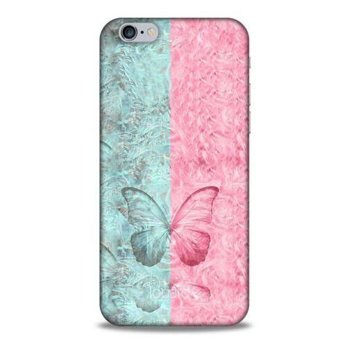 Apple Iphone 6S Kılıf Kelebek Etkisi (30) Silicone Case Turkuaz Pembe