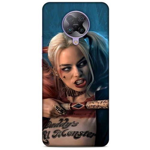 Xiaomi Redmi K30 Pro Uyumlu Kılıf Harley Quinn (13) Silikon Kap Mavi