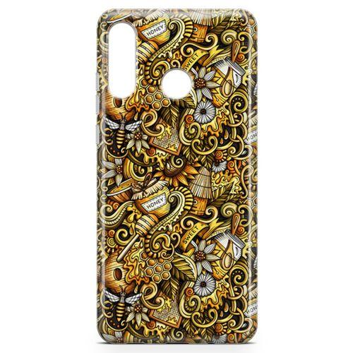 Huawei P30 Lite Kılıf Honey Doodle Arka Kapak Koruma Desenli Full Koruyucu