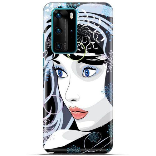 Lopard Huawei P40 Pro Uyumlu Kılıf Sürreal Yüzler ♀ (22) Tam Koruma Kılıfı Desenli