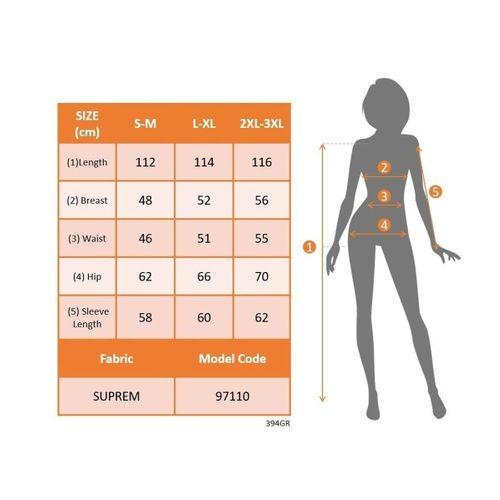 Kadın Uzun Kollu Hakim Yakalı Düğmeli Kuşaklı Desenli Maxi Mikro Süprem Elbise