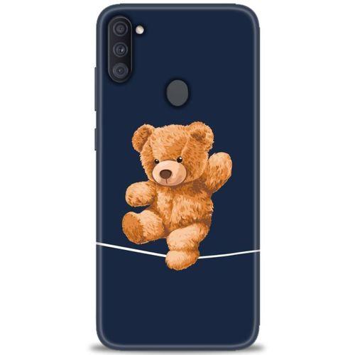 Samsung Galaxy A11 Kılıf HD Baskılı Kılıf - İpteki Teddy + Tam Ekran Koruyucu
