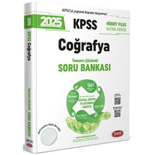 2025 KPSS Coğrafya Hibrit Plus Ultra Serisi Karekod Çözümlü Soru Bankası Data Yayınları