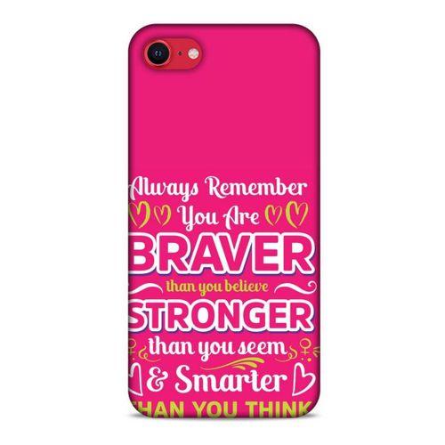 Apple iPhone SE 2020 Uyumlu Kılıf Pembe Delisi (50) Shockproof Kılıf Writing