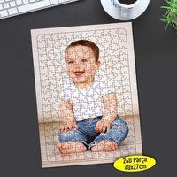 Neşeli Gülen Bebek 240 Parça Puzzle Yapboz Tablo-111003836