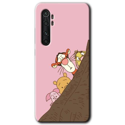 Xiaomi Mi Note 10 Lite HD Baskılı Kılıf + 9D Tam Ekran Koruyucu - Winnie the Pooh