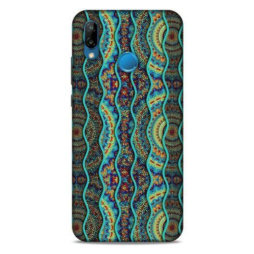 Huawei P20 Lite Kılıf Baskılı Özel Seri Taşlı (32) Soft Silikon Kılıf