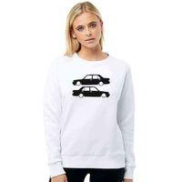 Şahin Baskılı Beyaz Kadın Sweatshirt