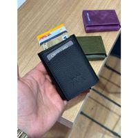 Hakiki Deri Mekanizmalı Cüzdan Kart Bölmeli VS.BLKT.0301