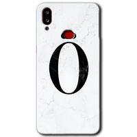 Potkal Hediye Fabrikası Samsung Galaxy A10s Kılıf HD Desen Baskılı Arka Kapak - Beyaz Mermer Desenli Ö Harfi