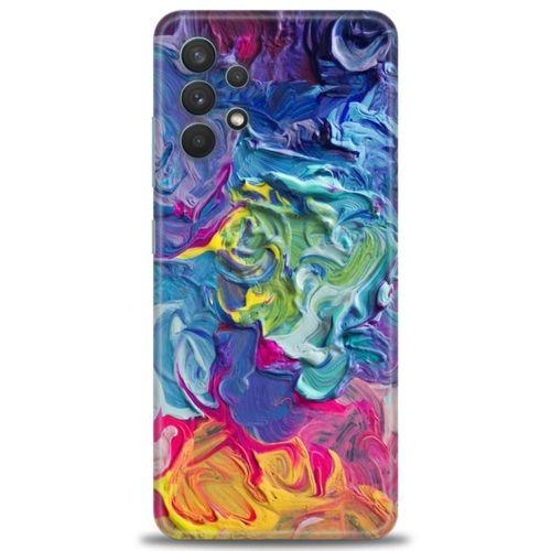 Samsung Galaxy A32 Kılıf HD Baskılı Kılıf - Colors + Tam Ekran Koruyucu