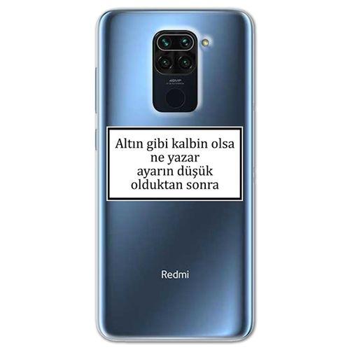 Xiaomi Redmi Note 9 Kılıf HD Yazı Baskılı Silikon Arka Kapak - Yazı 3