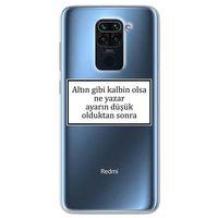 Xiaomi Redmi Note 9 Kılıf HD Yazı Baskılı Silikon Arka Kapak - Yazı 3