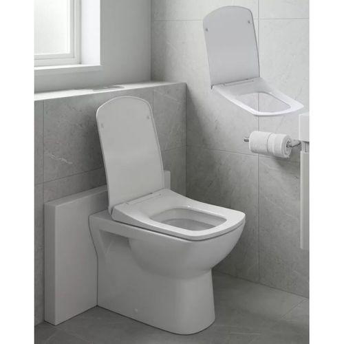 Kare Slim Klozet Kapağı Sessiz Kapanma Dayanıklı Tasarım