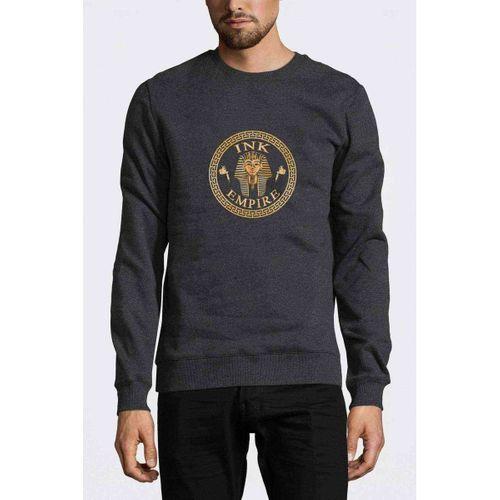 Eye Empire Baskılı Füme Antrasit Erkek Sweatshirt
