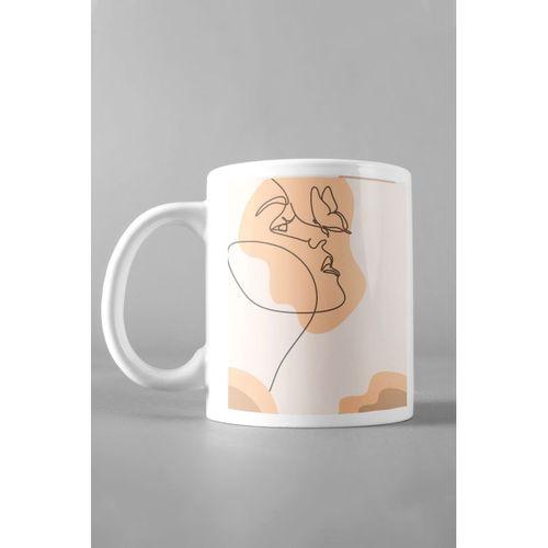 Minimal Kadın Çizim5 Çay Kahve Çorba Kupası
