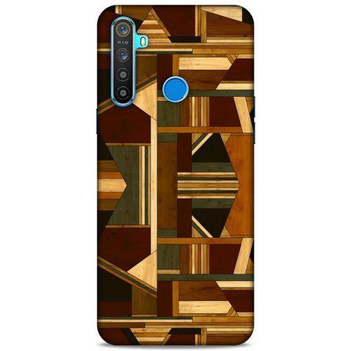 Lopard Oppo Realme 5i Uyumlu Kılıf Wood'X (42) Rugged Armor Kılıf Desenli
