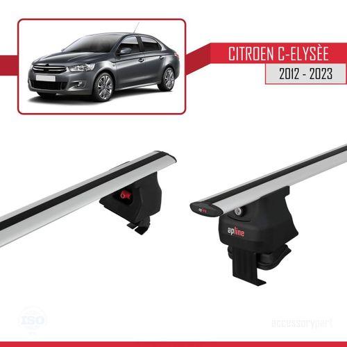 Citroen C-Elysee 2012-2023 Arası ile uyumlu ACE-4 Ara Atkı Tavan Barı GRİ