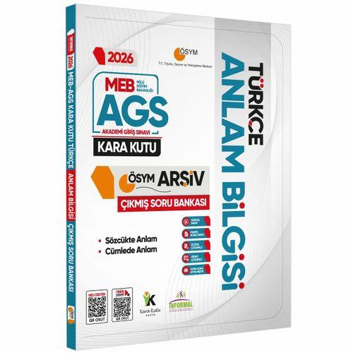 2026 MEB-AGS Türkçe Kara Kutusu ÖSYM Çıkmış Soru Bankası 4lü Set Konu Özetli Dijital Çözümlü