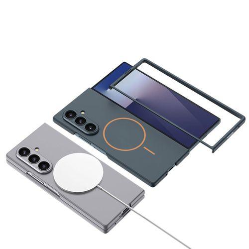 Galaxy Z Fold 7 Kılıf Wireless Şarj Özellikli Zore Kıpta M-safe Kapak