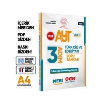 2027 AYT MEBİ-OGM 3 ADIM Türk Dili Edebiyatı Soru Bankası A4 Boyut Video Çözüm BASKI ÜCRETİ