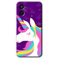 Oppo A96 Kılıf HD Desen Baskılı Arka Kapak - Unicorn Sleep + Kırılmaz Cam