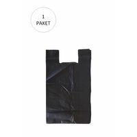 Siyah Hışır Atlet Poşet Mini Boy 22x31 cm 1 Paket Takriben 500 Adet